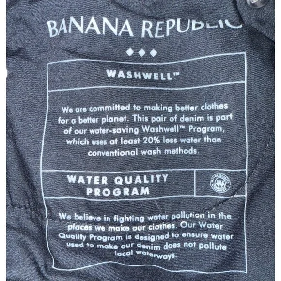 NWT Banana Republic Women's Low-Rise Bootcut Black Shiny Jeans Size 29/8 - Picture 12 of 12